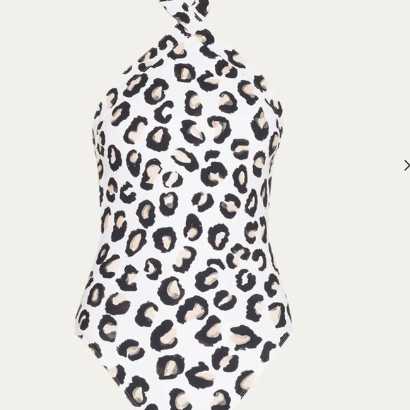 Alaia Swim Alaia Leopard Onepiece Backless Swimsuit Size Size 38